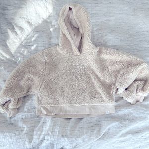 Sherpa pull over hoodie